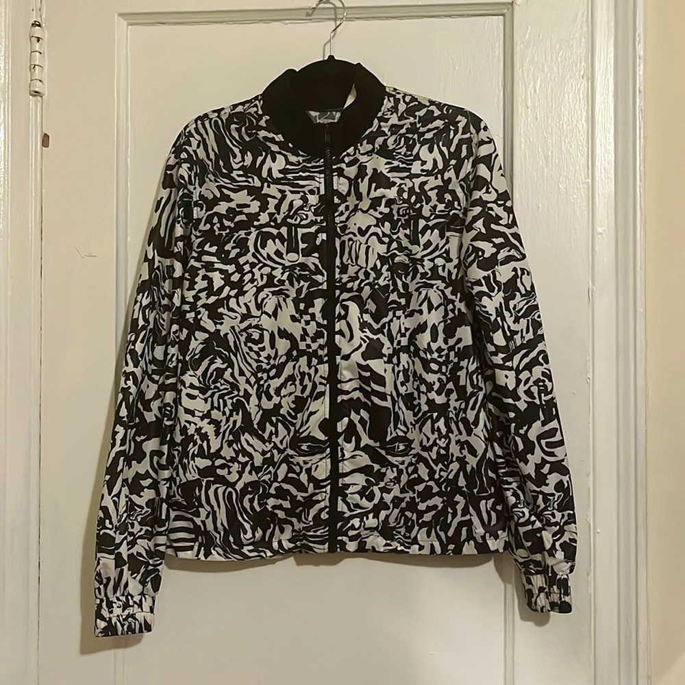 Muffy Brandt Print All Over Me Composition Notebook Print Windbreaker XS